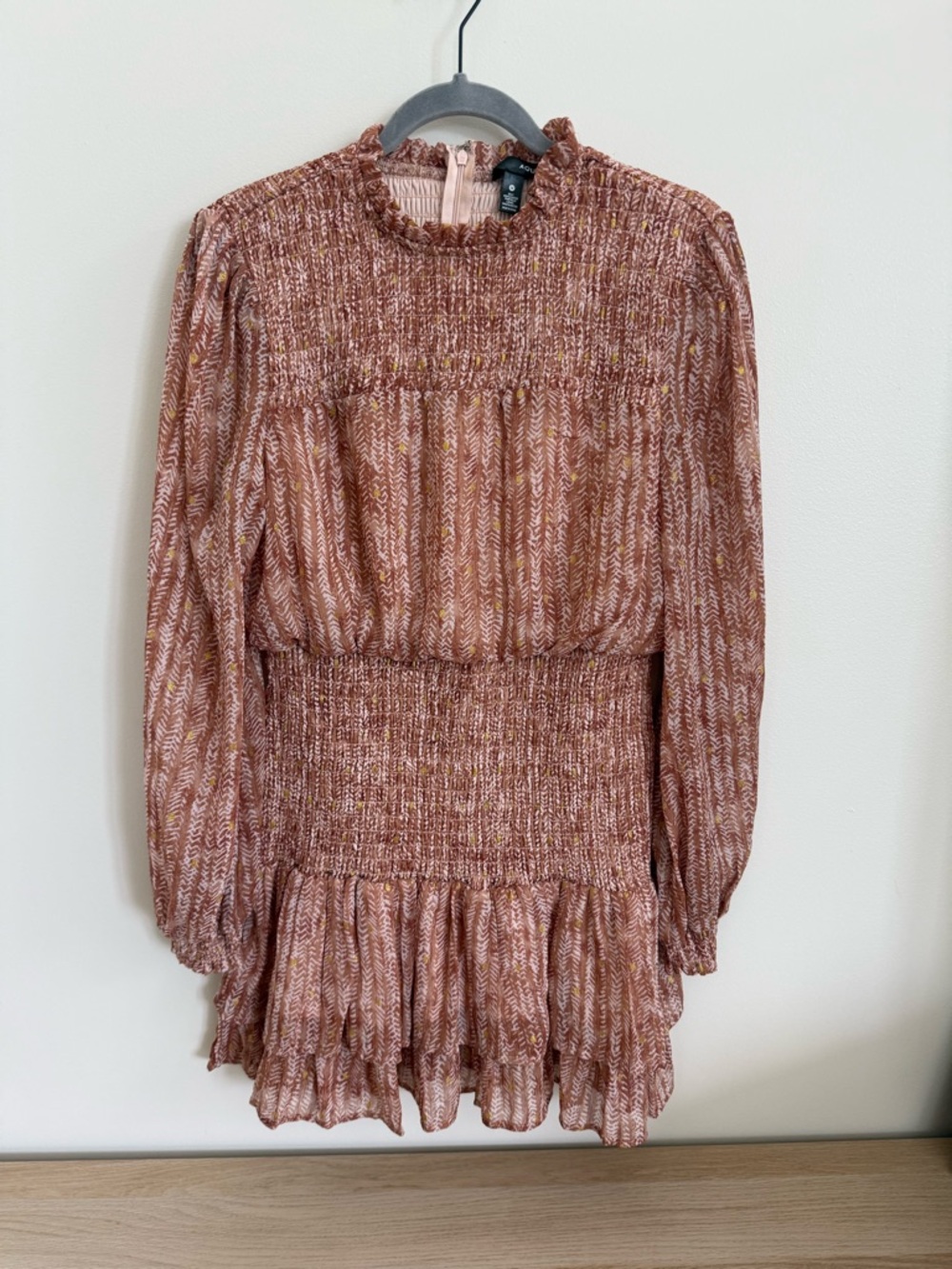 Aqua Rust Pink Mini Dress